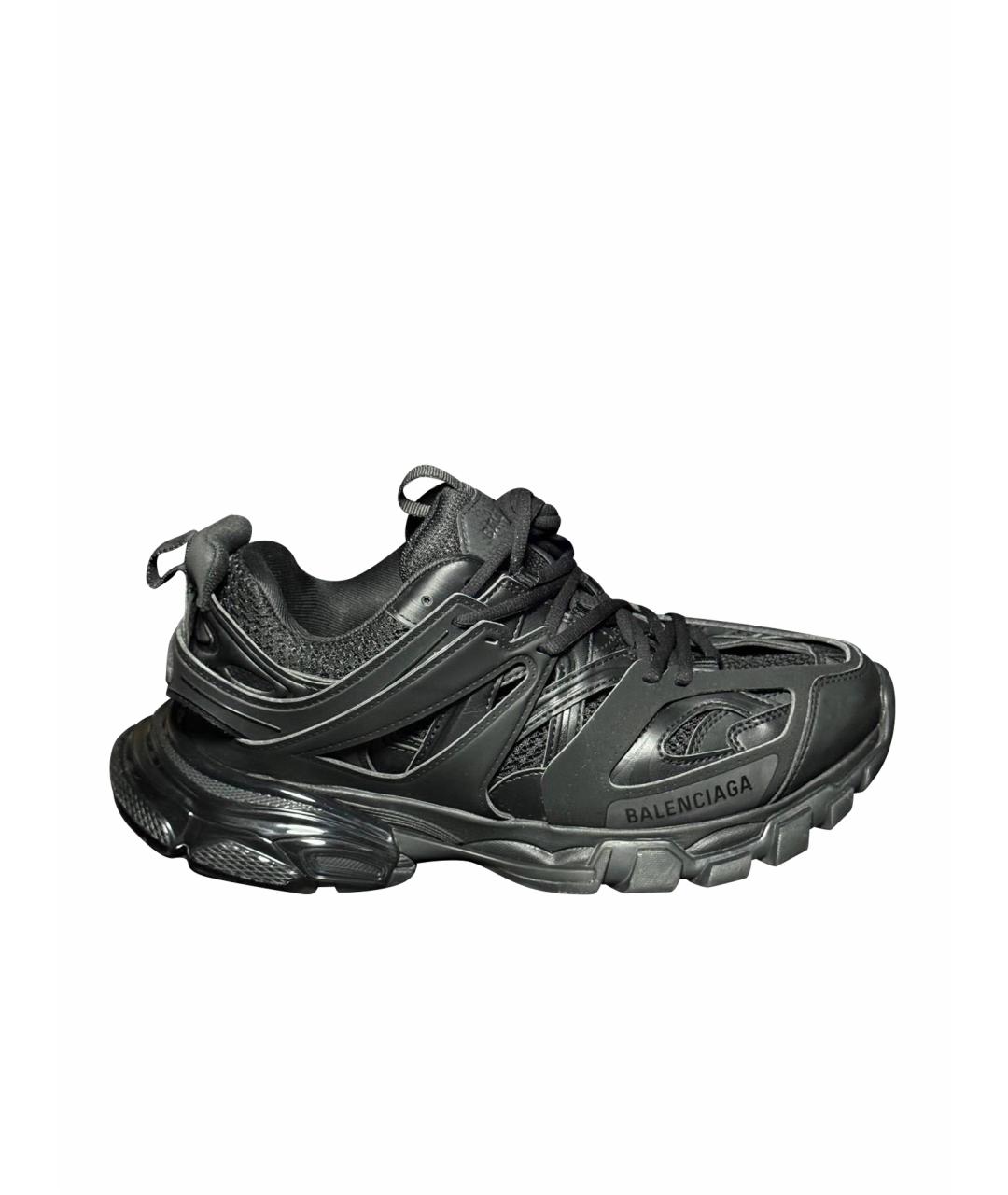 BALENCIAGA Черные текстильные низкие кроссовки / кеды, фото 1