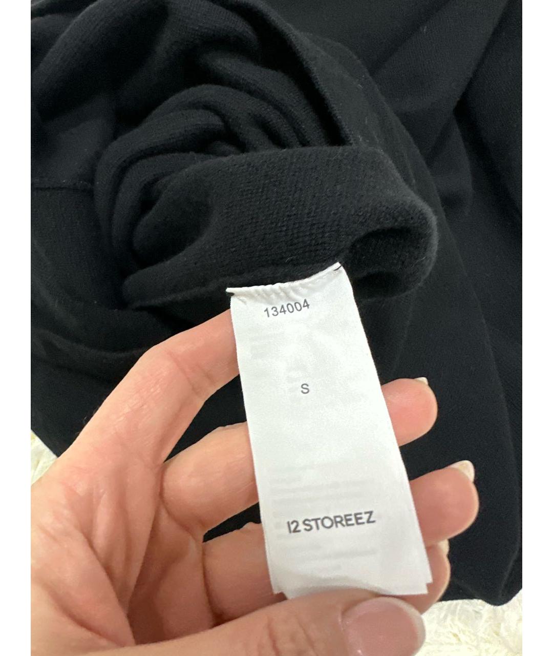 12 STOREEZ Черная юбка макси, фото 4