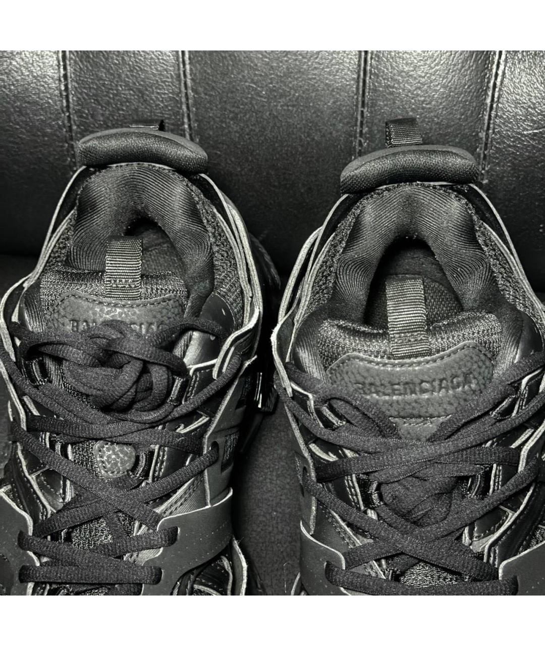 BALENCIAGA Черные текстильные низкие кроссовки / кеды, фото 7