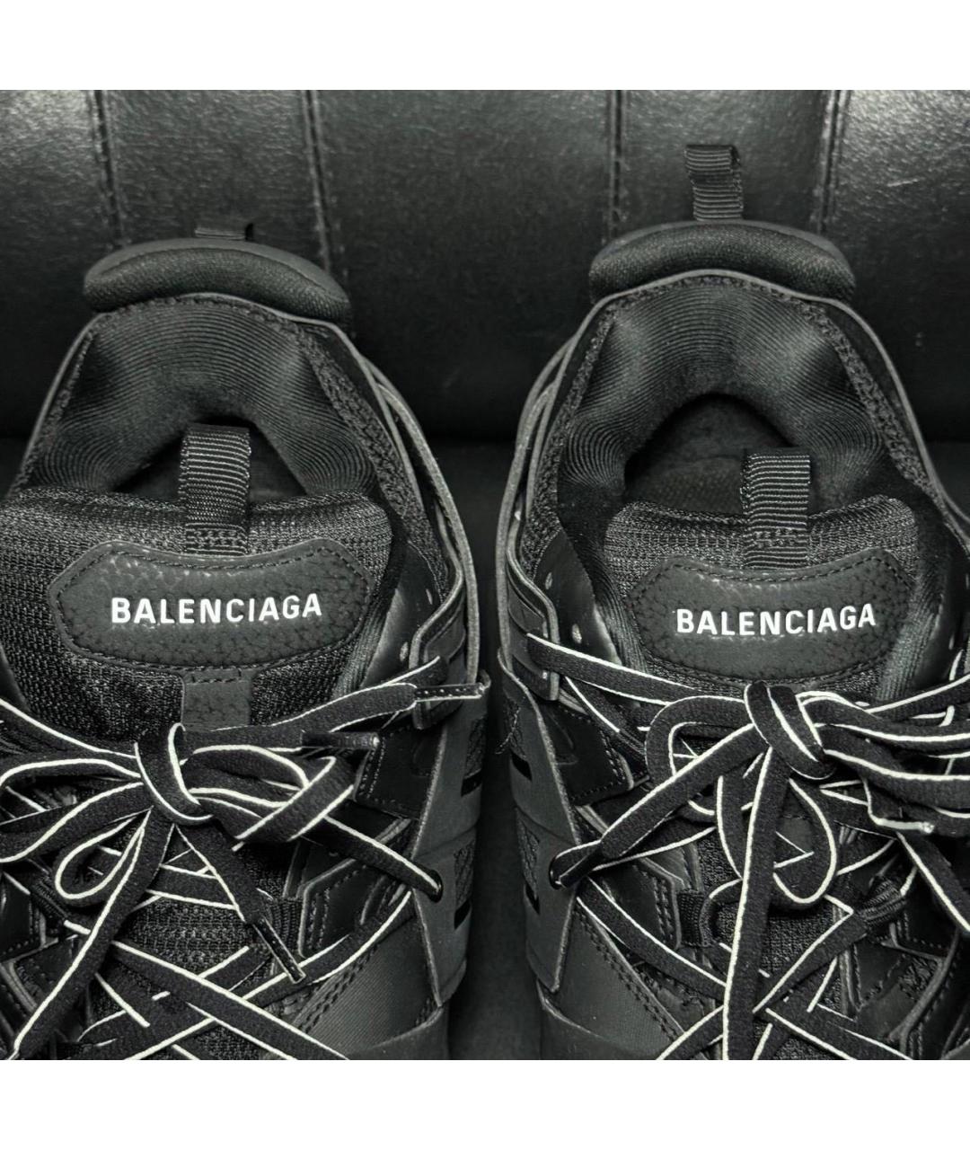 BALENCIAGA Черные текстильные низкие кроссовки / кеды, фото 7