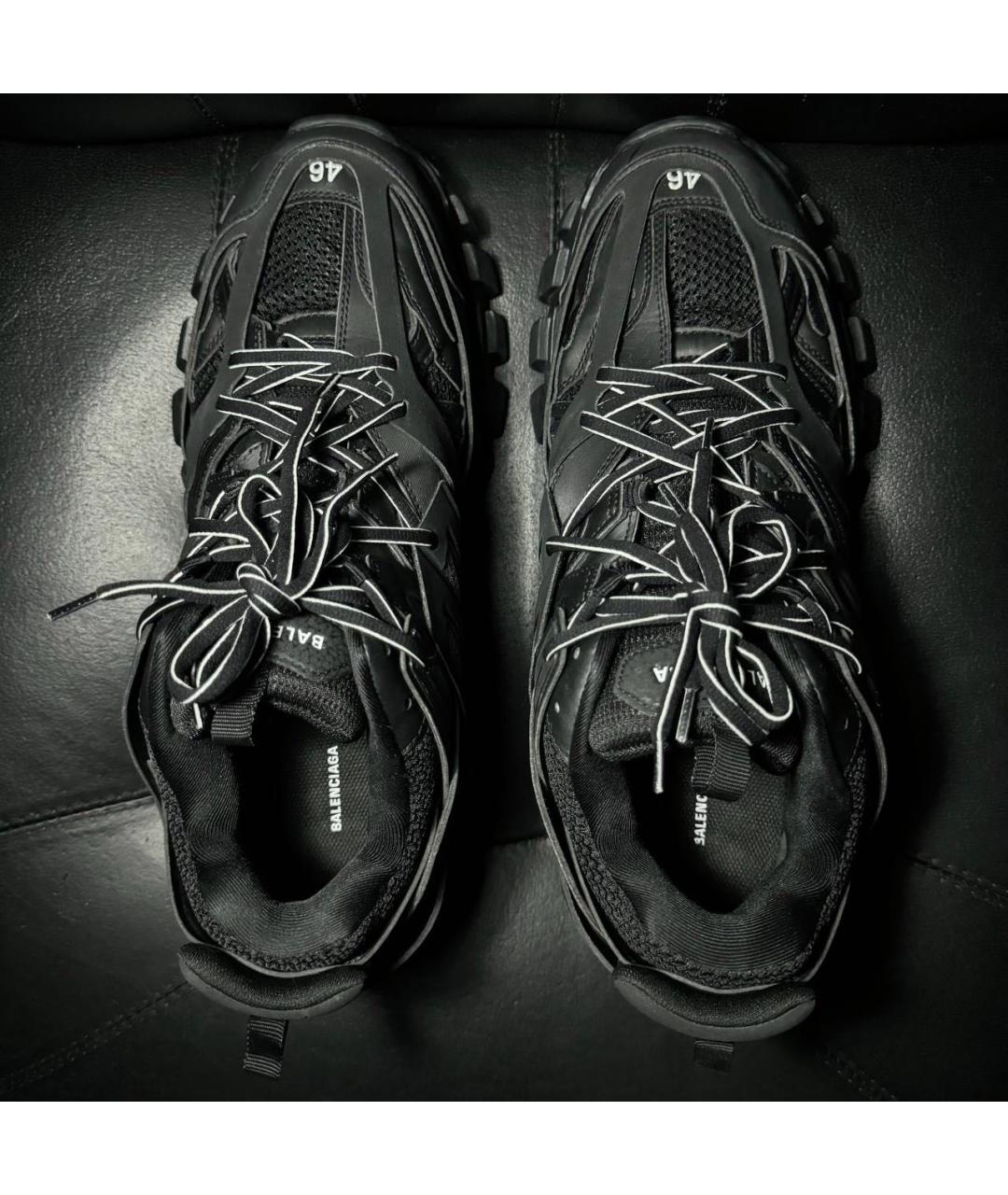 BALENCIAGA Черные текстильные низкие кроссовки / кеды, фото 6