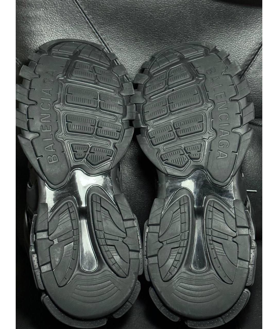 BALENCIAGA Черные текстильные низкие кроссовки / кеды, фото 8