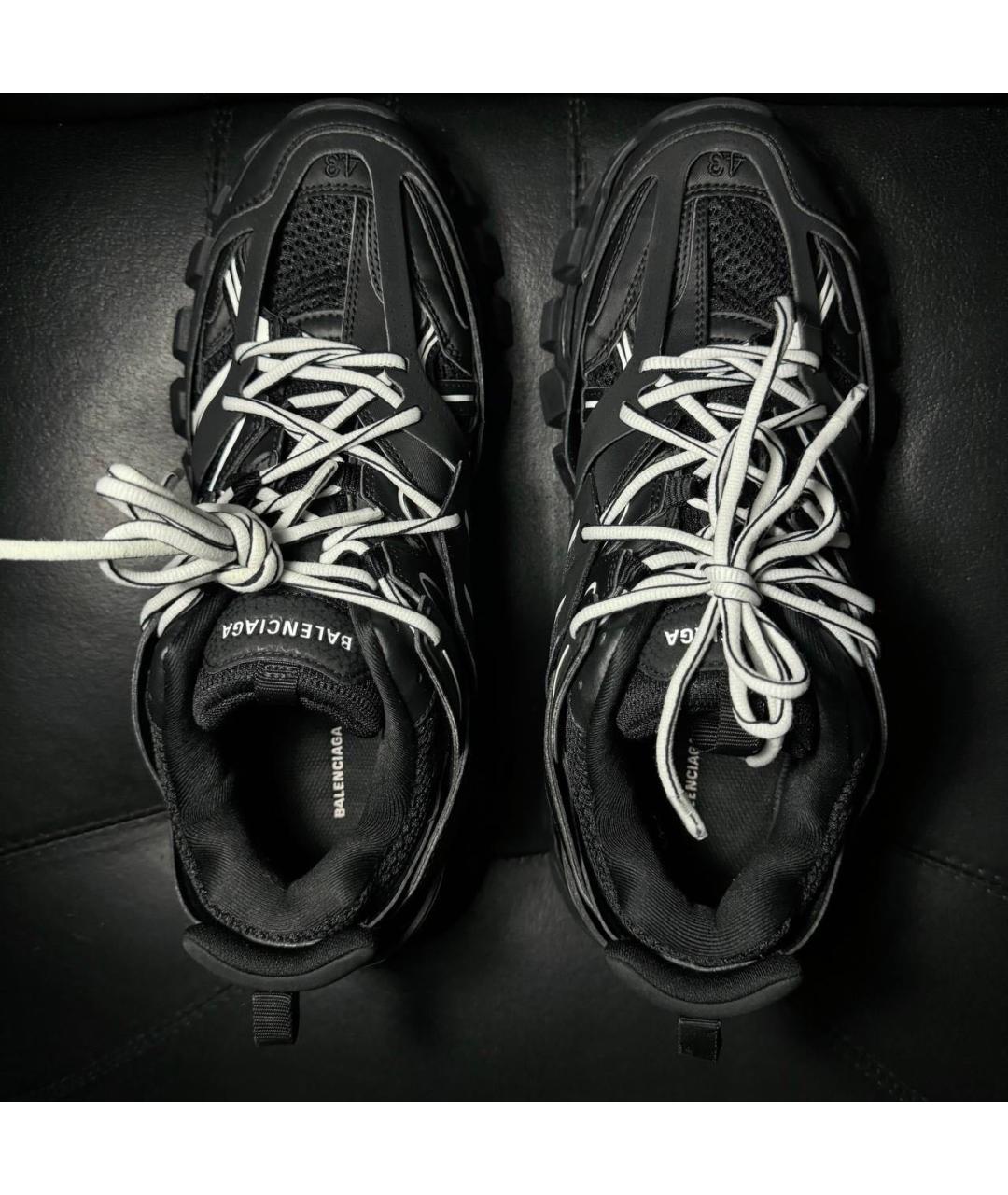 BALENCIAGA Черные текстильные низкие кроссовки / кеды, фото 6