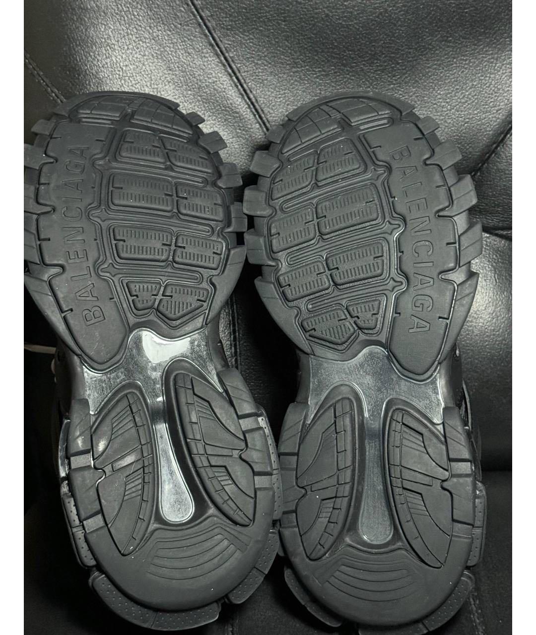 BALENCIAGA Черные текстильные низкие кроссовки / кеды, фото 8