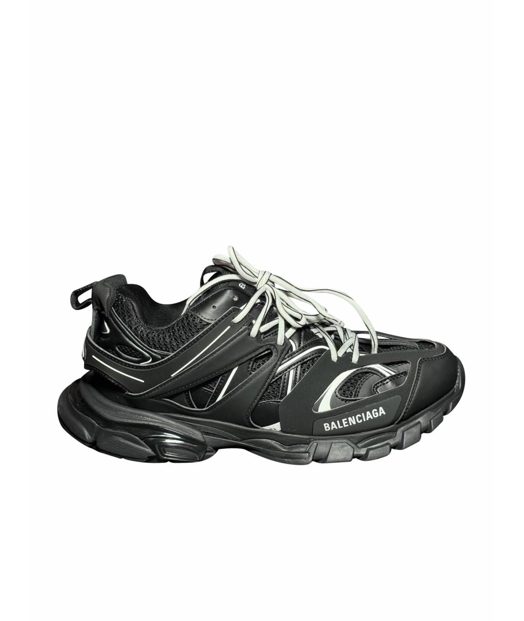 BALENCIAGA Черные текстильные низкие кроссовки / кеды, фото 1