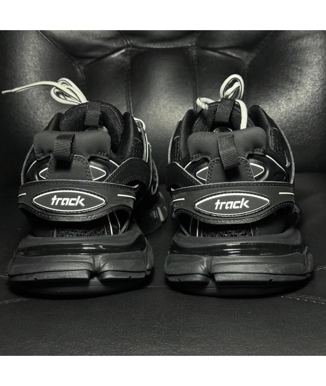 BALENCIAGA Черные текстильные низкие кроссовки / кеды, фото 2