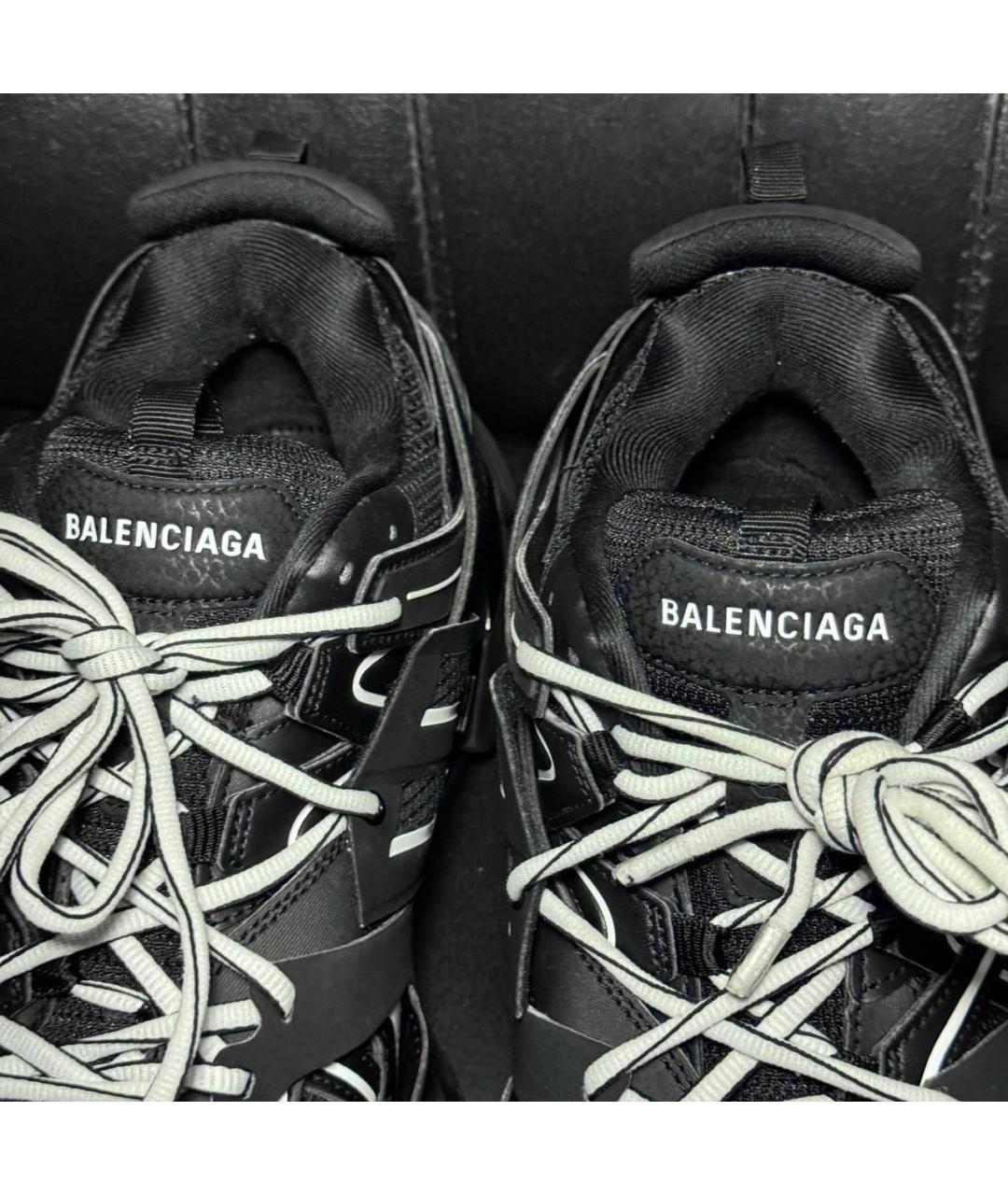 BALENCIAGA Черные текстильные низкие кроссовки / кеды, фото 7