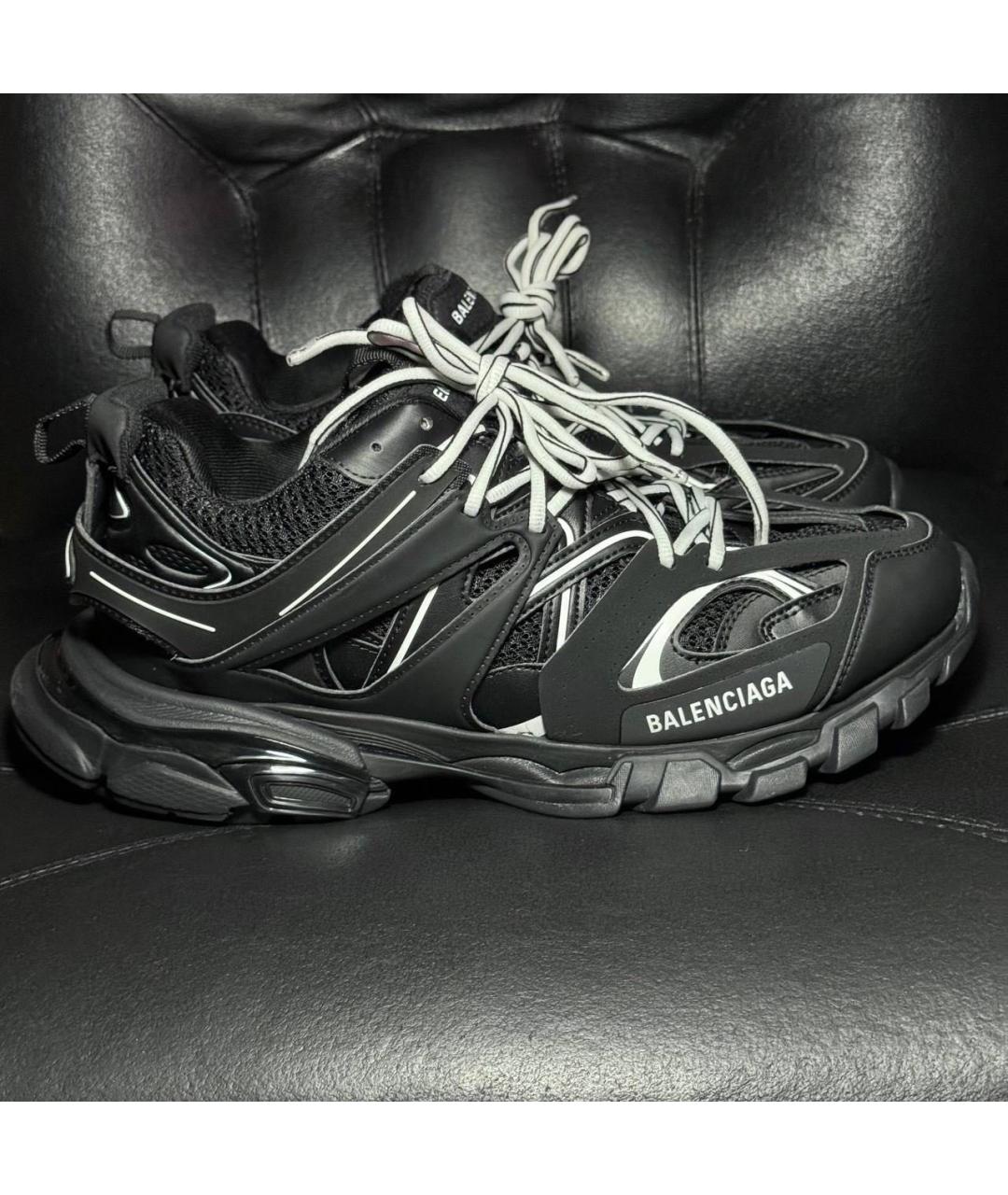 BALENCIAGA Черные текстильные низкие кроссовки / кеды, фото 9
