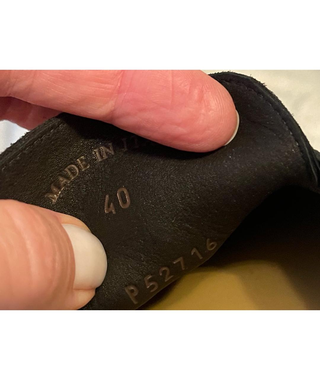 LORO PIANA Черные лоферы из экзотической кожи, фото 3