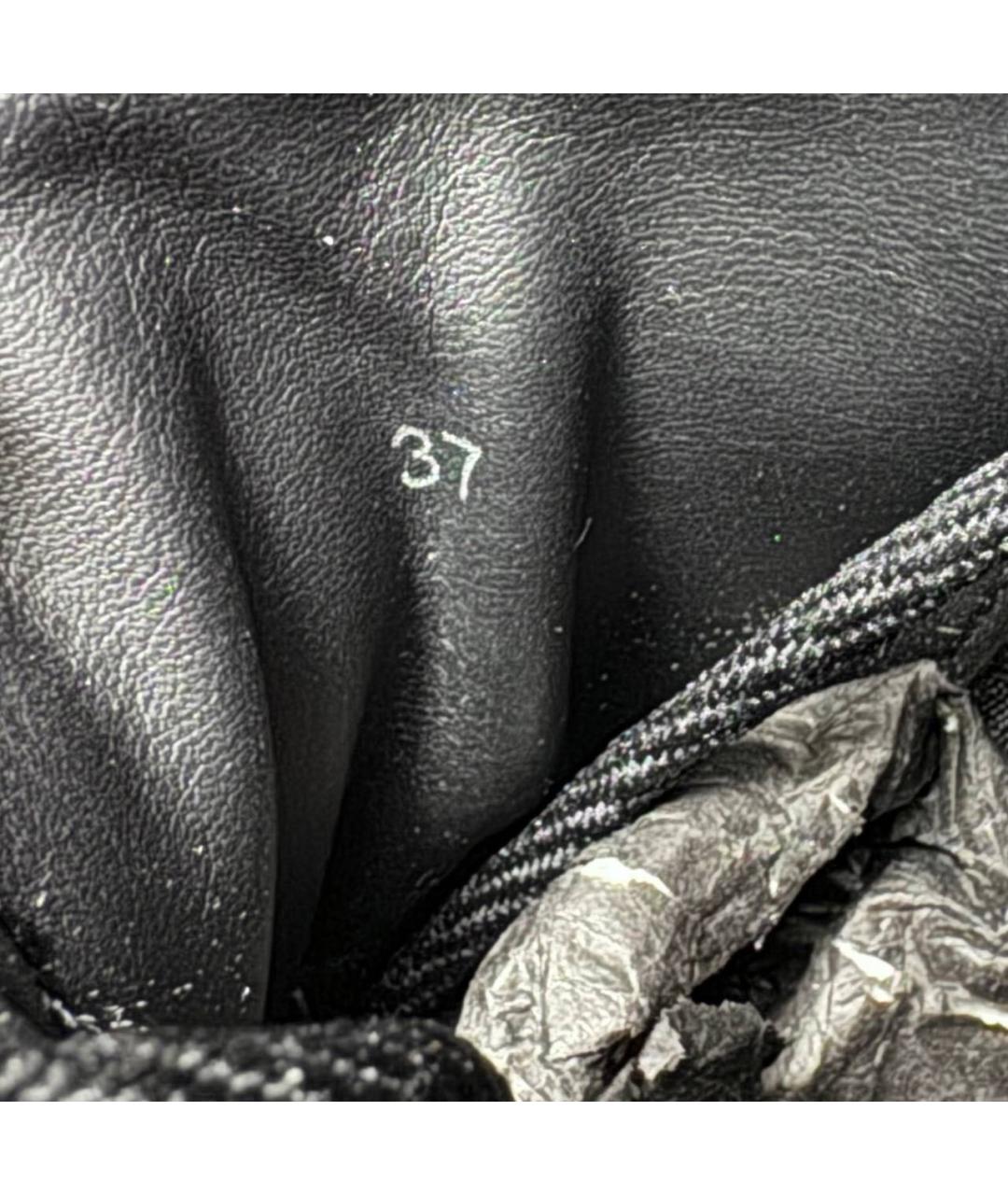 RAF SIMONS Черные кожаные кроссовки, фото 6