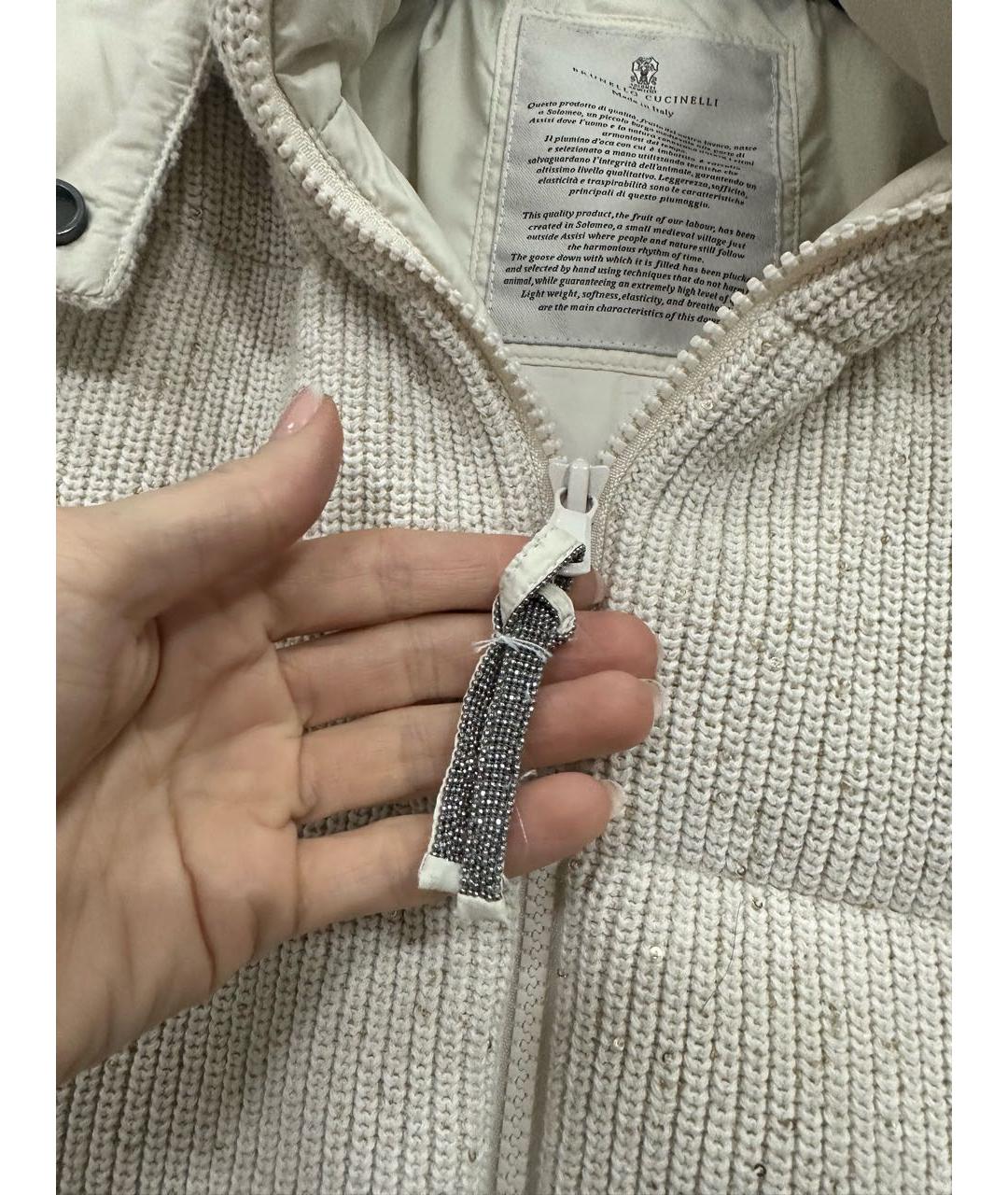 BRUNELLO CUCINELLI Бежевый жилет, фото 6