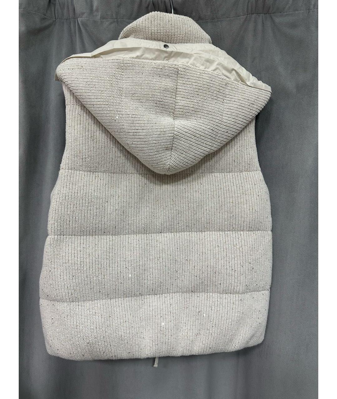 BRUNELLO CUCINELLI Бежевый жилет, фото 8