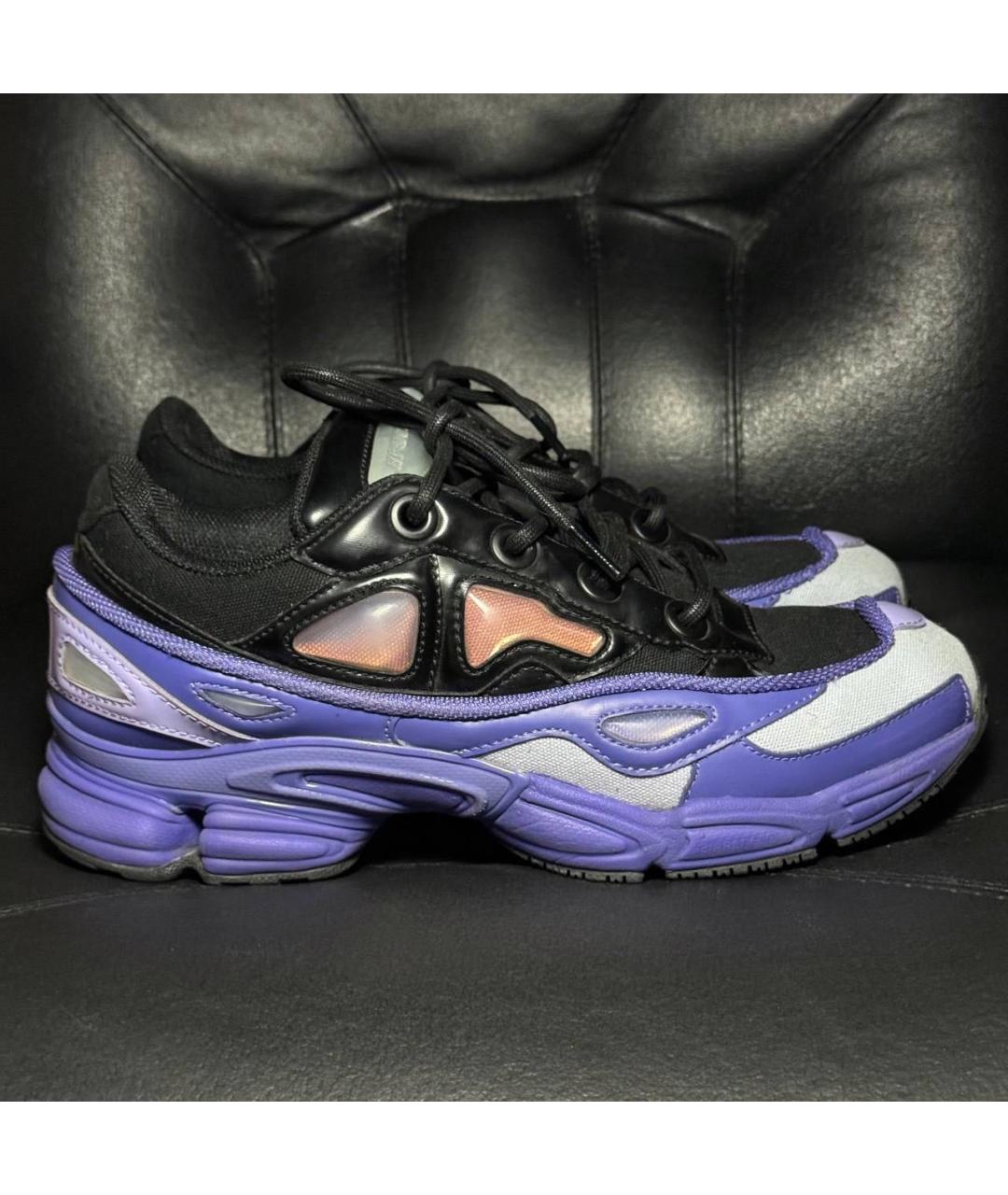 ADIDAS X RAF SIMONS Фиолетовые текстильные низкие кроссовки / кеды, фото 9