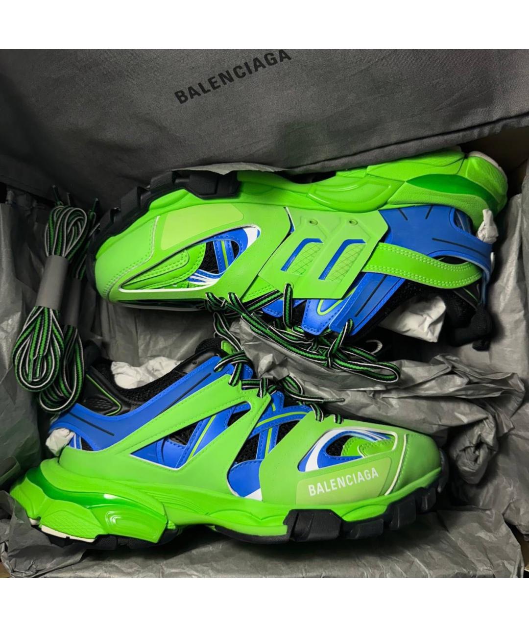 BALENCIAGA Зеленые текстильные кроссовки, фото 7
