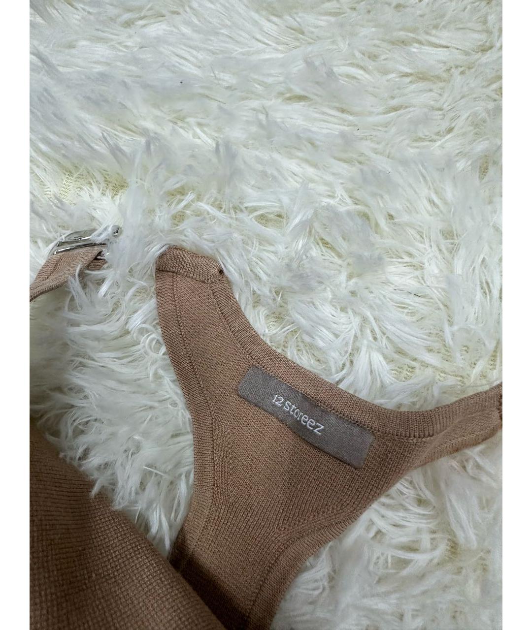 12 STOREEZ Бежевое повседневное платье, фото 4