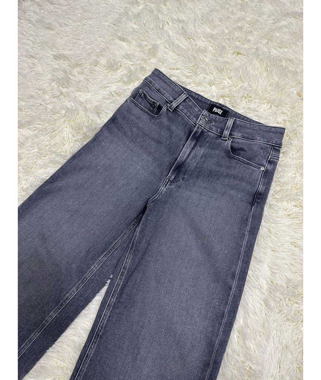 PAIGE Антрацитовые прямые джинсы, фото 2