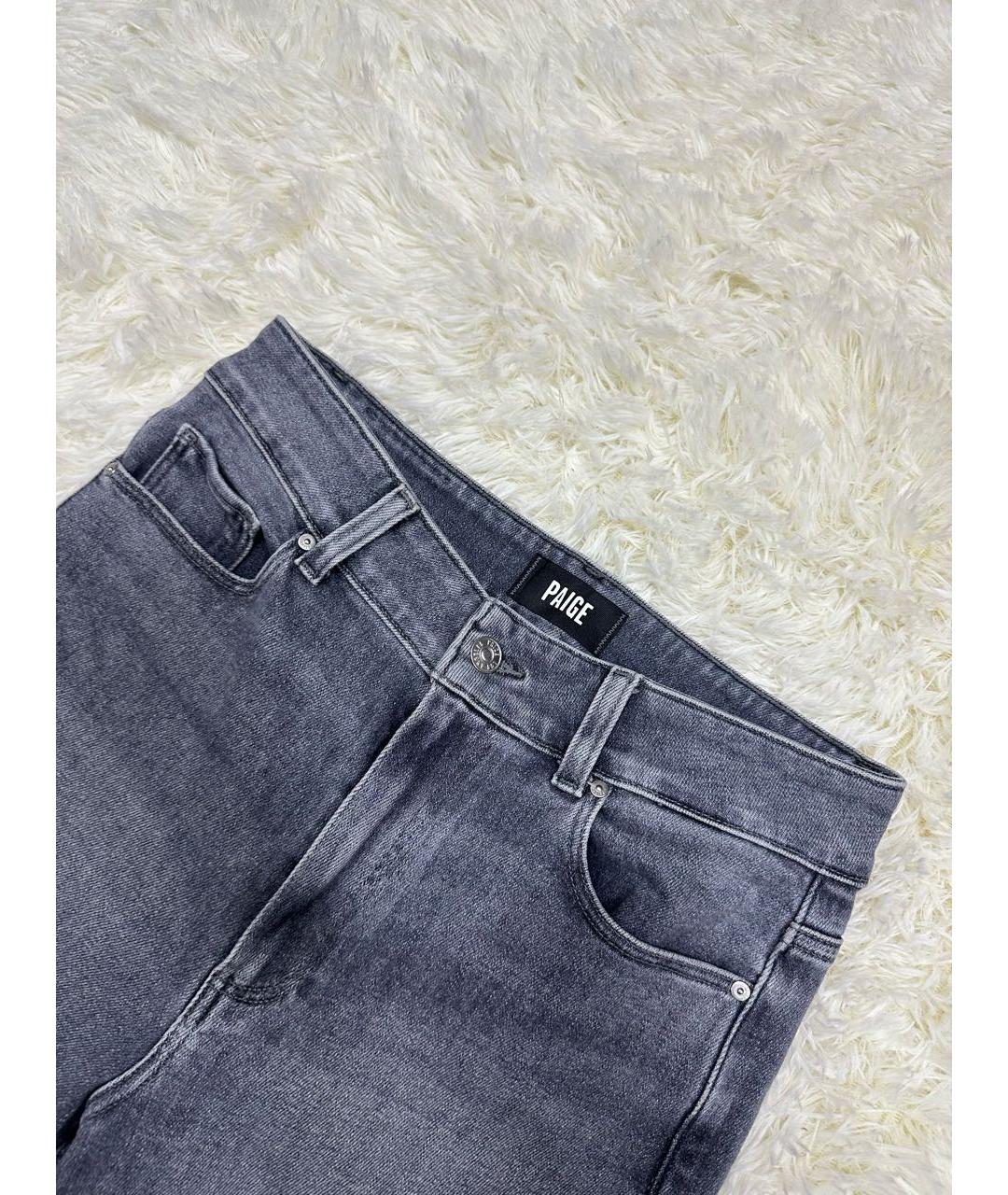 PAIGE Антрацитовые прямые джинсы, фото 3