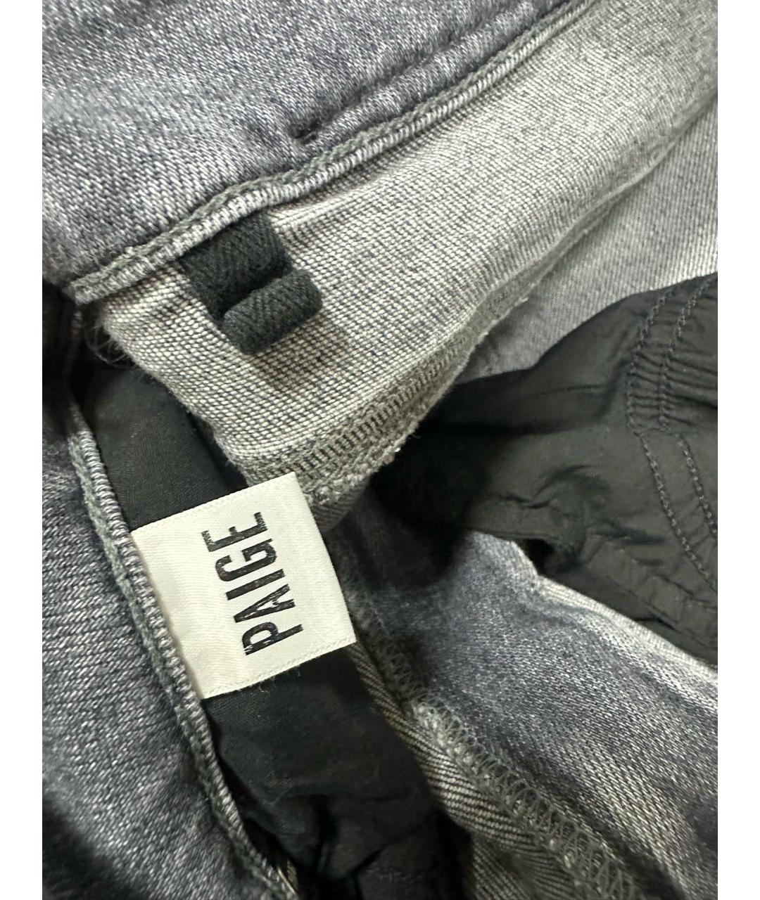 PAIGE Антрацитовые прямые джинсы, фото 5