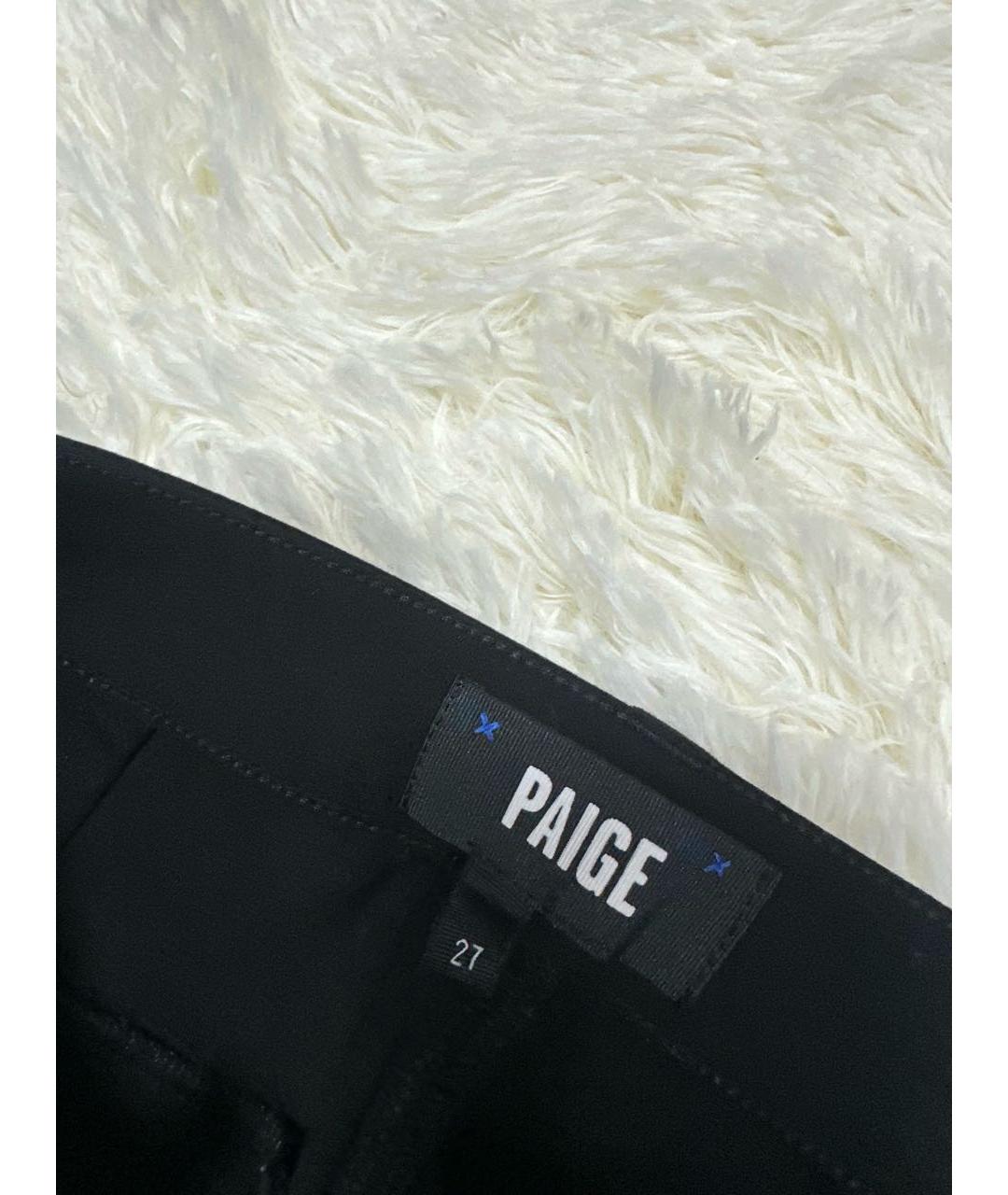 PAIGE Черные прямые брюки, фото 4