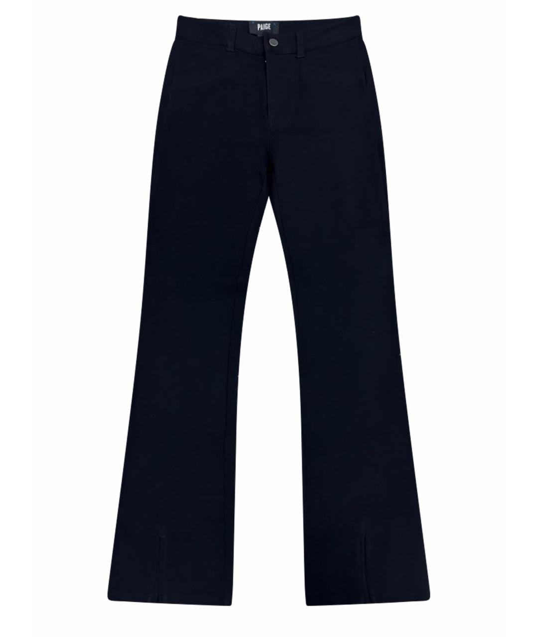 PAIGE Черные прямые брюки, фото 1