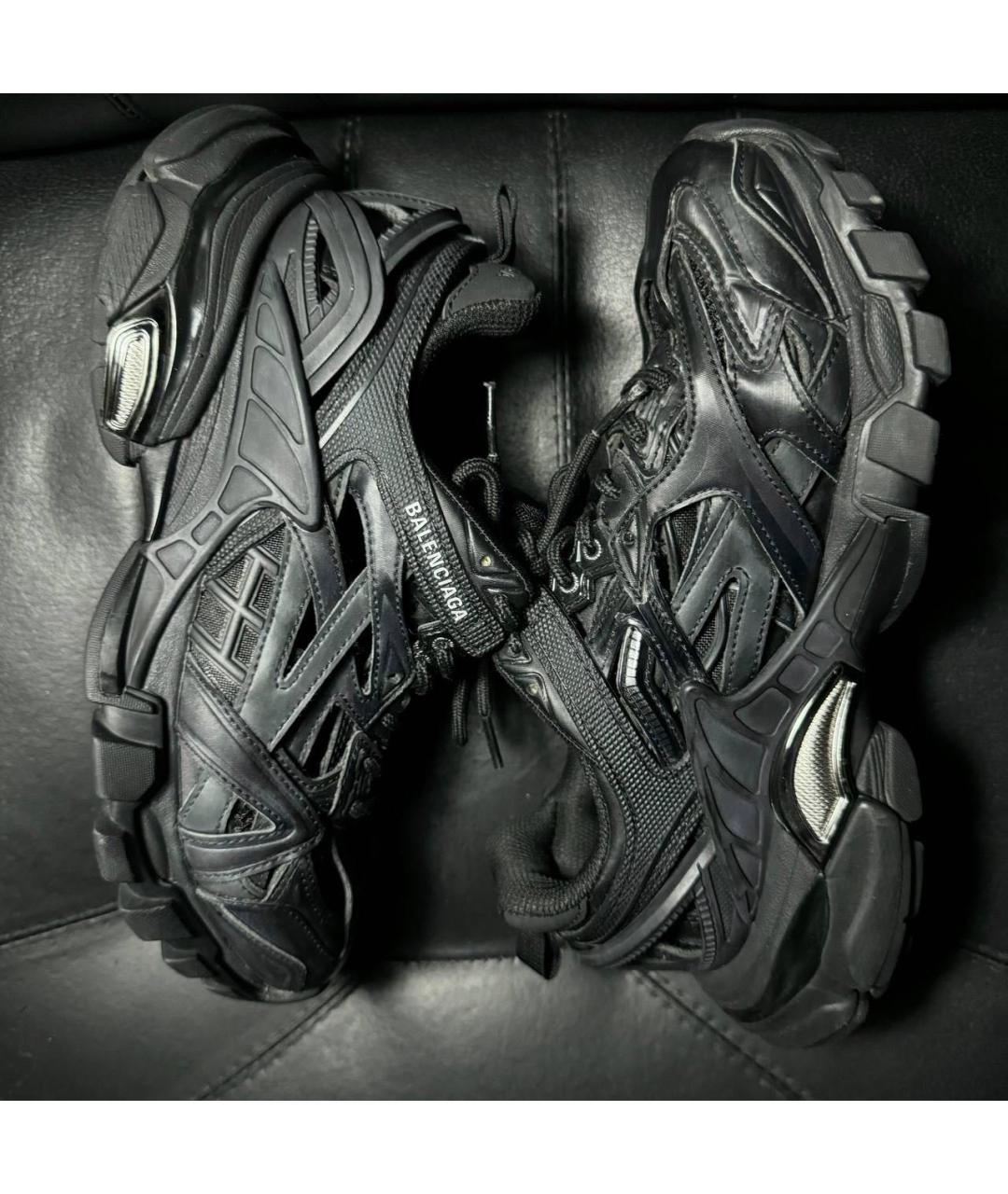 BALENCIAGA Черные текстильные кроссовки, фото 3