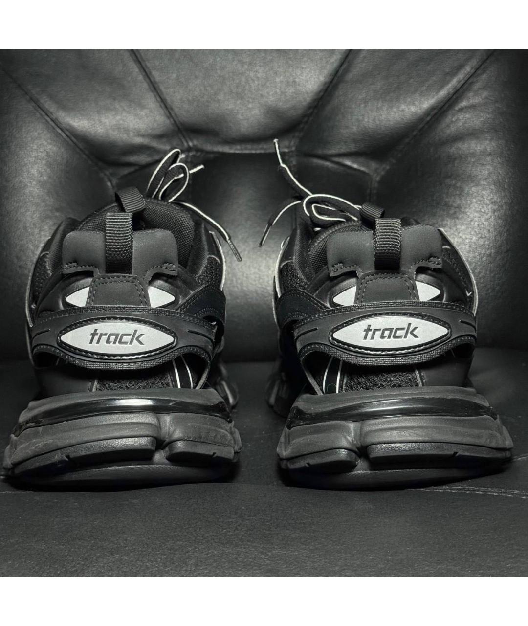 BALENCIAGA Черные текстильные низкие кроссовки / кеды, фото 2