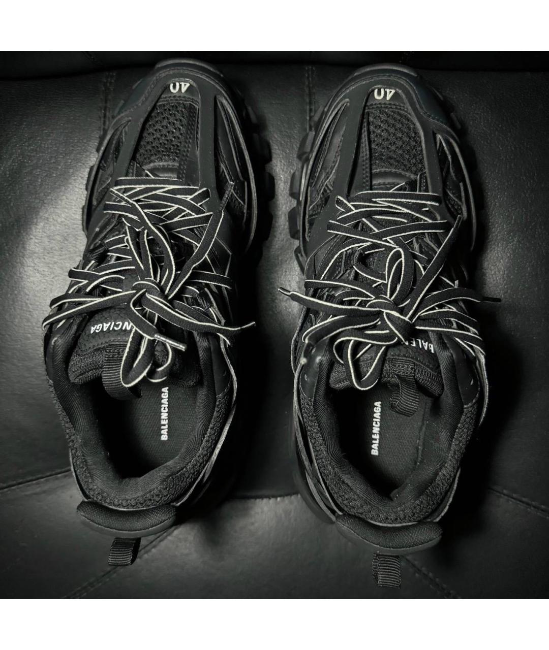 BALENCIAGA Черные текстильные низкие кроссовки / кеды, фото 6