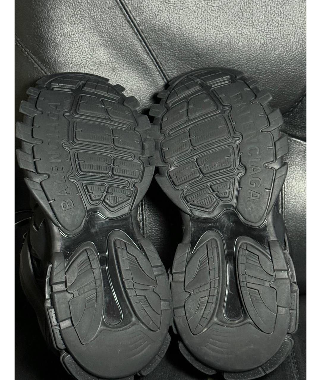BALENCIAGA Черные текстильные низкие кроссовки / кеды, фото 8
