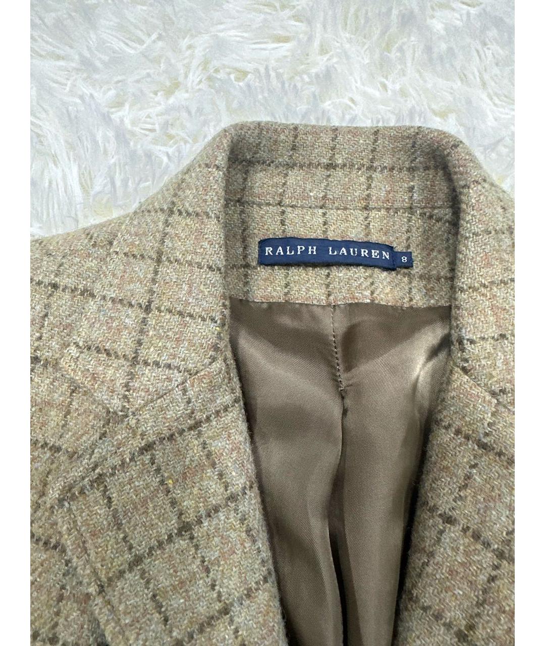 RALPH LAUREN Коричневый костюм с брюками, фото 3