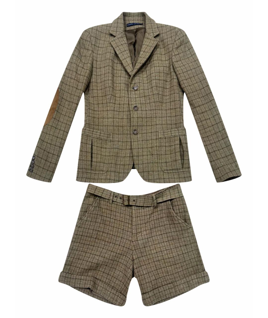 RALPH LAUREN Коричневый костюм с брюками, фото 1