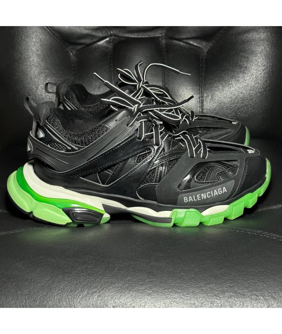 BALENCIAGA Черные текстильные низкие кроссовки / кеды, фото 9