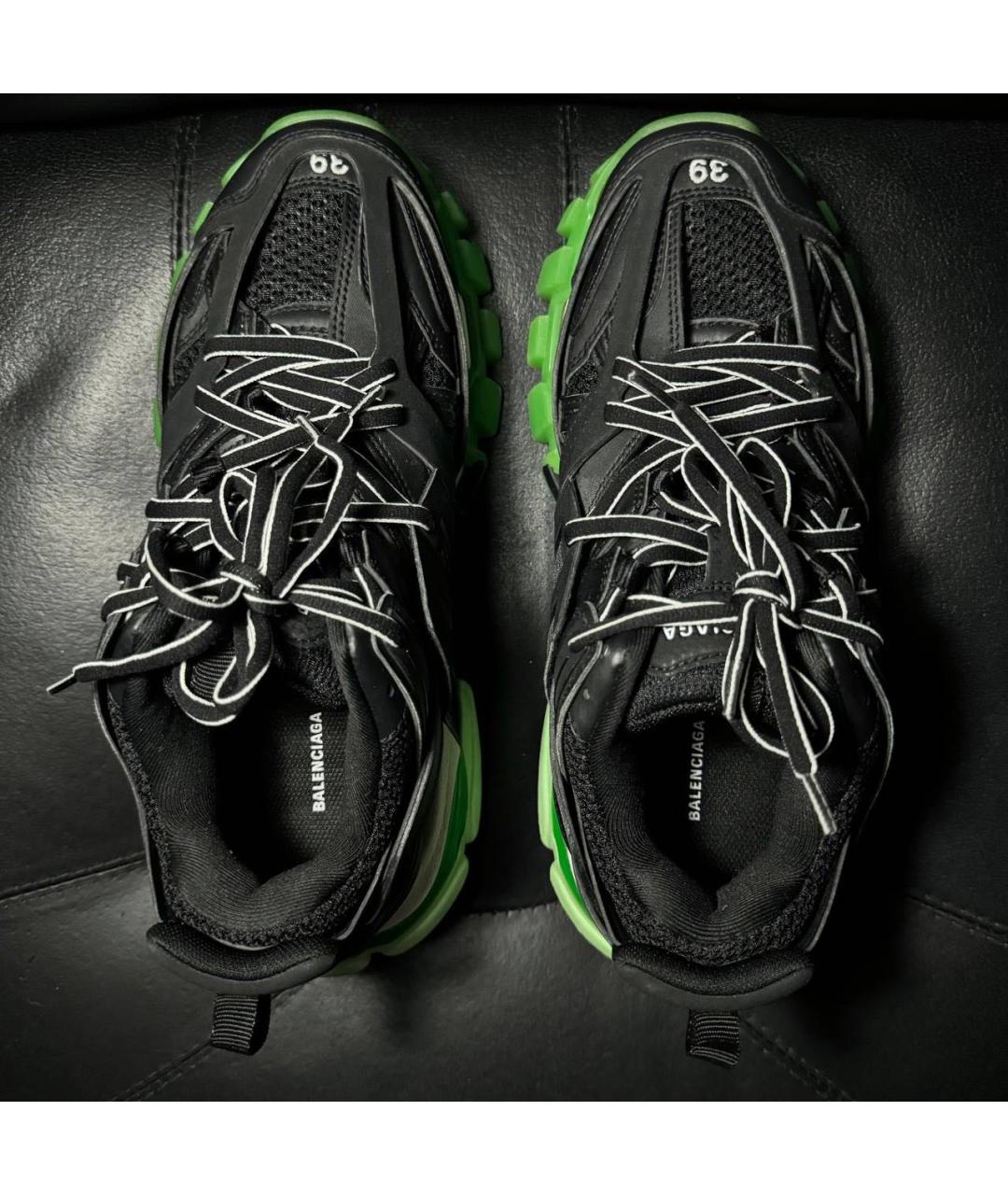 BALENCIAGA Черные текстильные низкие кроссовки / кеды, фото 6