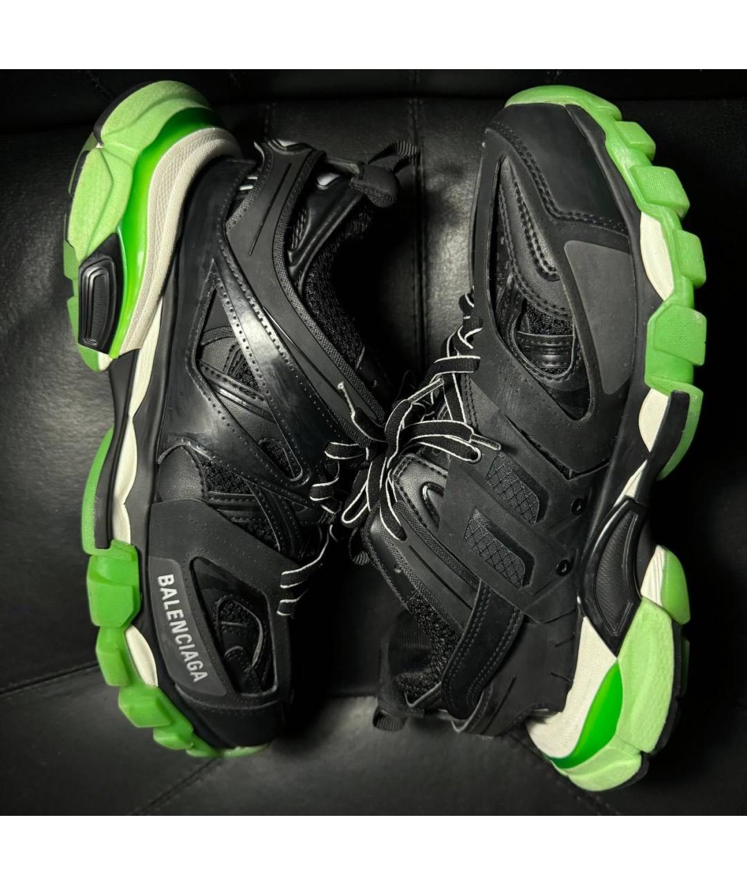 BALENCIAGA Черные текстильные низкие кроссовки / кеды, фото 3