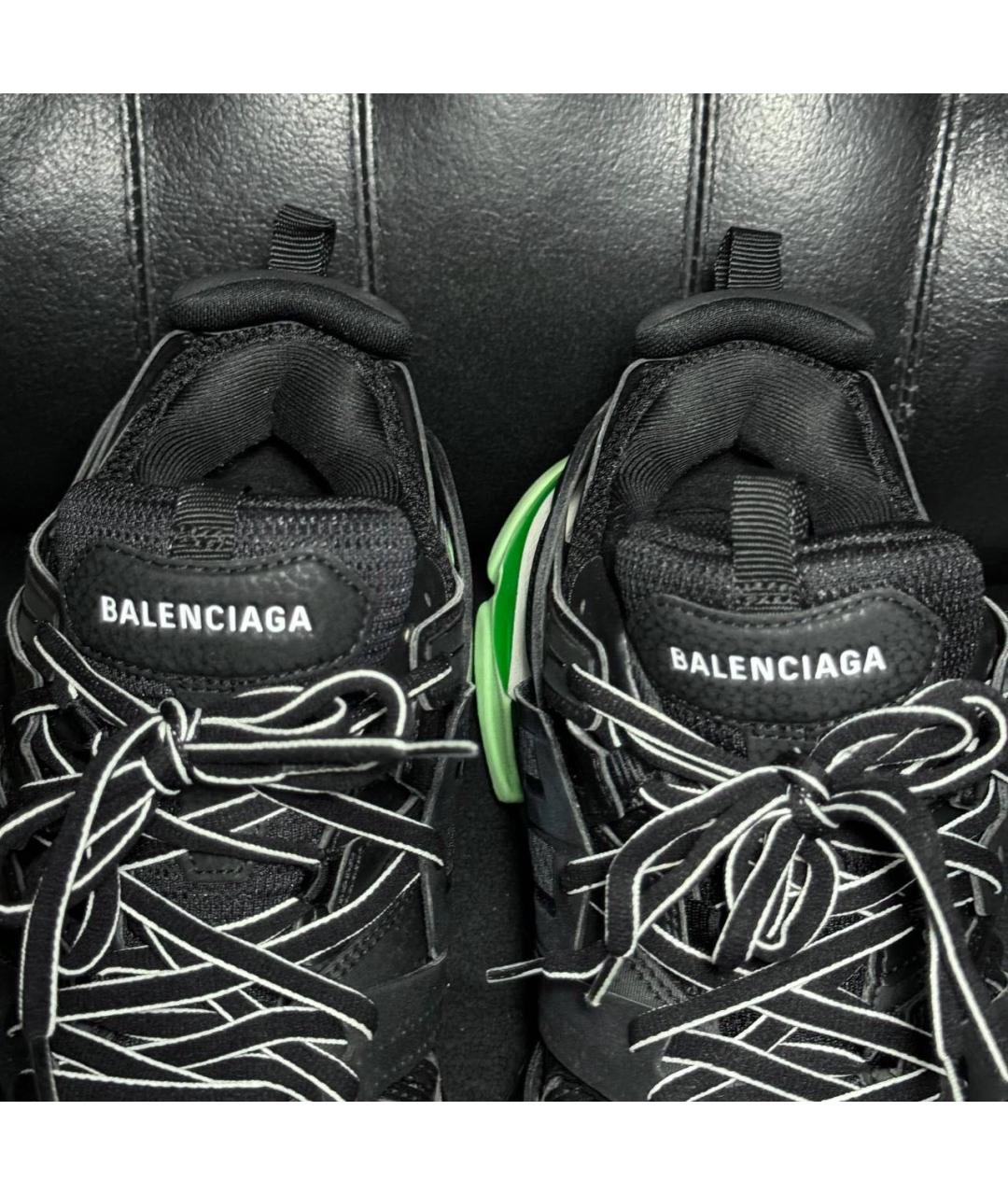 BALENCIAGA Черные текстильные низкие кроссовки / кеды, фото 7