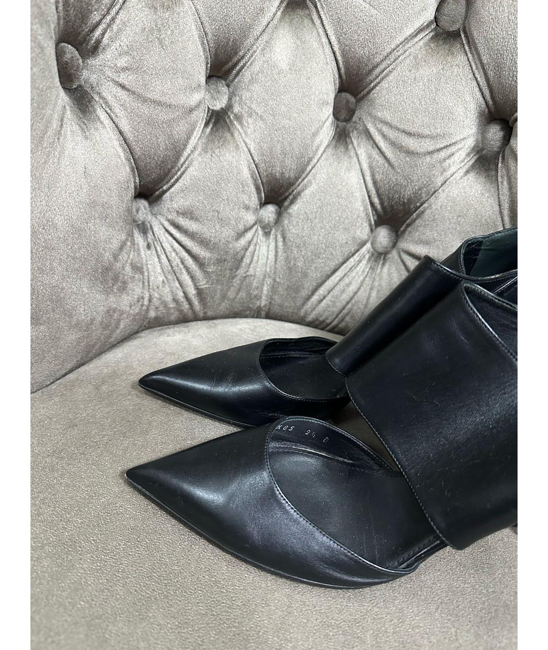 FERRAGAMO Черные кожаные туфли, фото 2