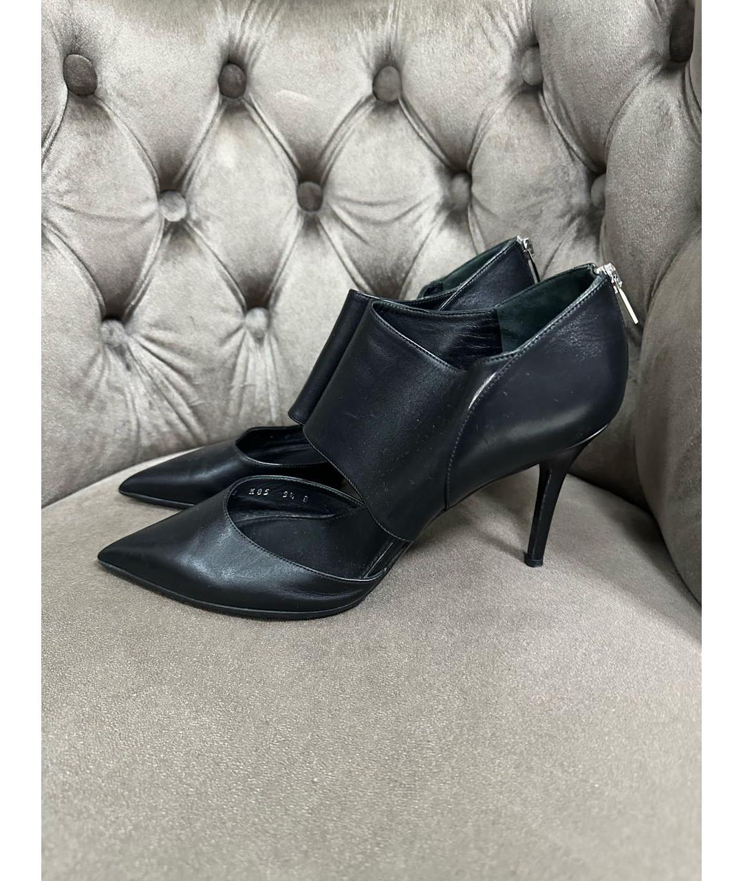 FERRAGAMO Черные кожаные туфли, фото 8