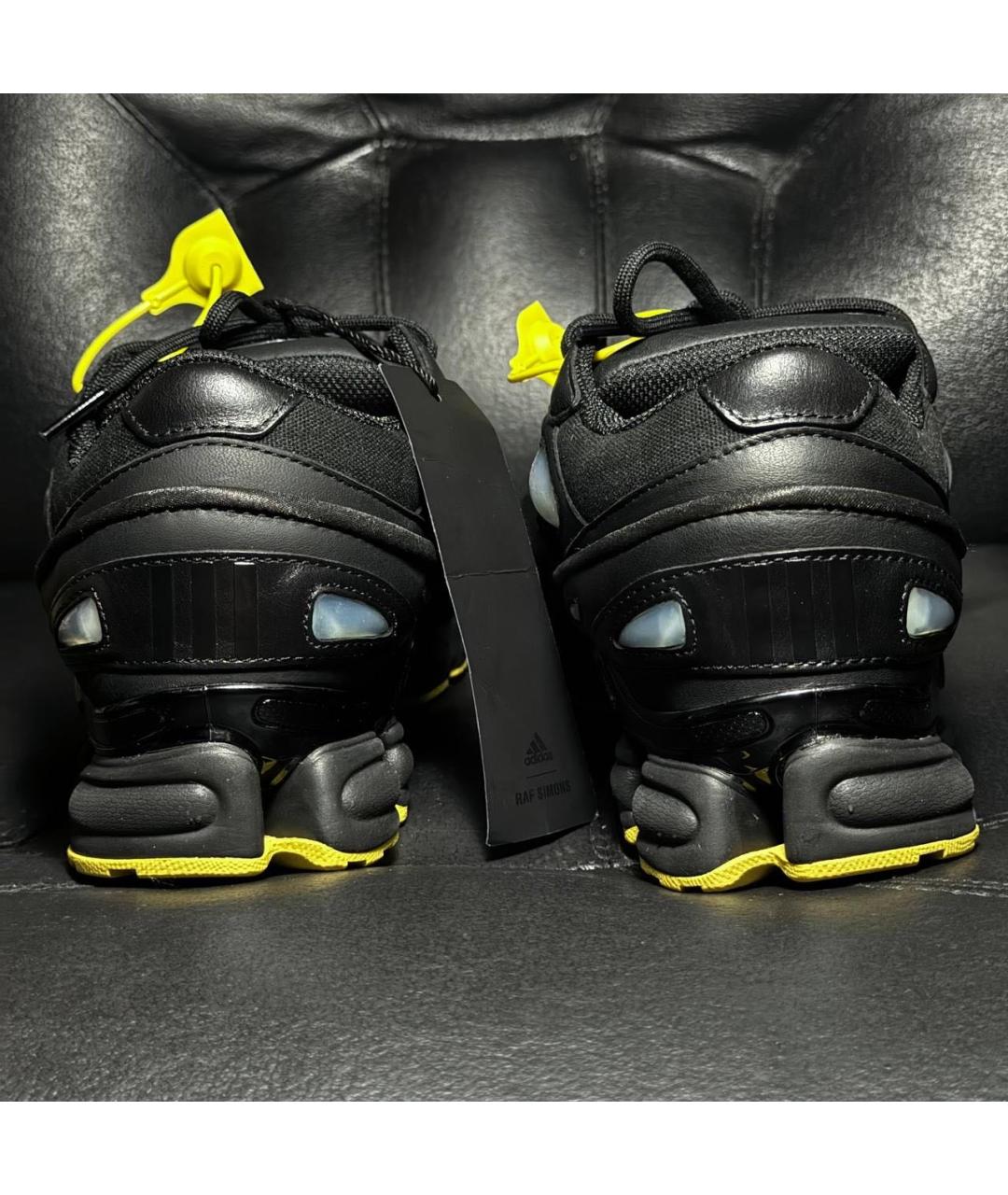 ADIDAS X RAF SIMONS Черные кожаные кроссовки, фото 2
