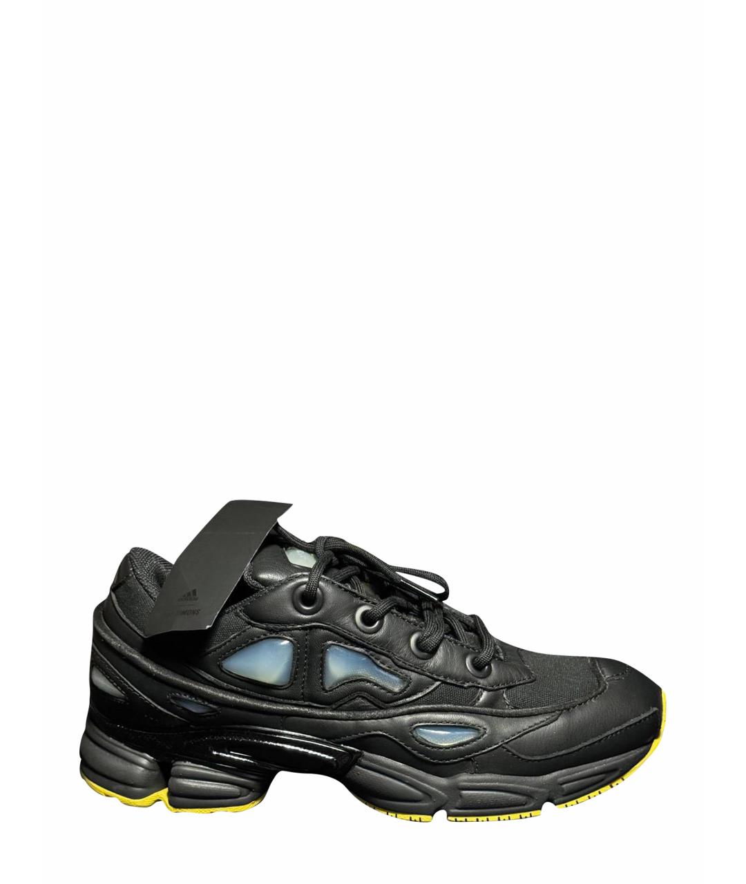 ADIDAS X RAF SIMONS Черные кожаные кроссовки, фото 1