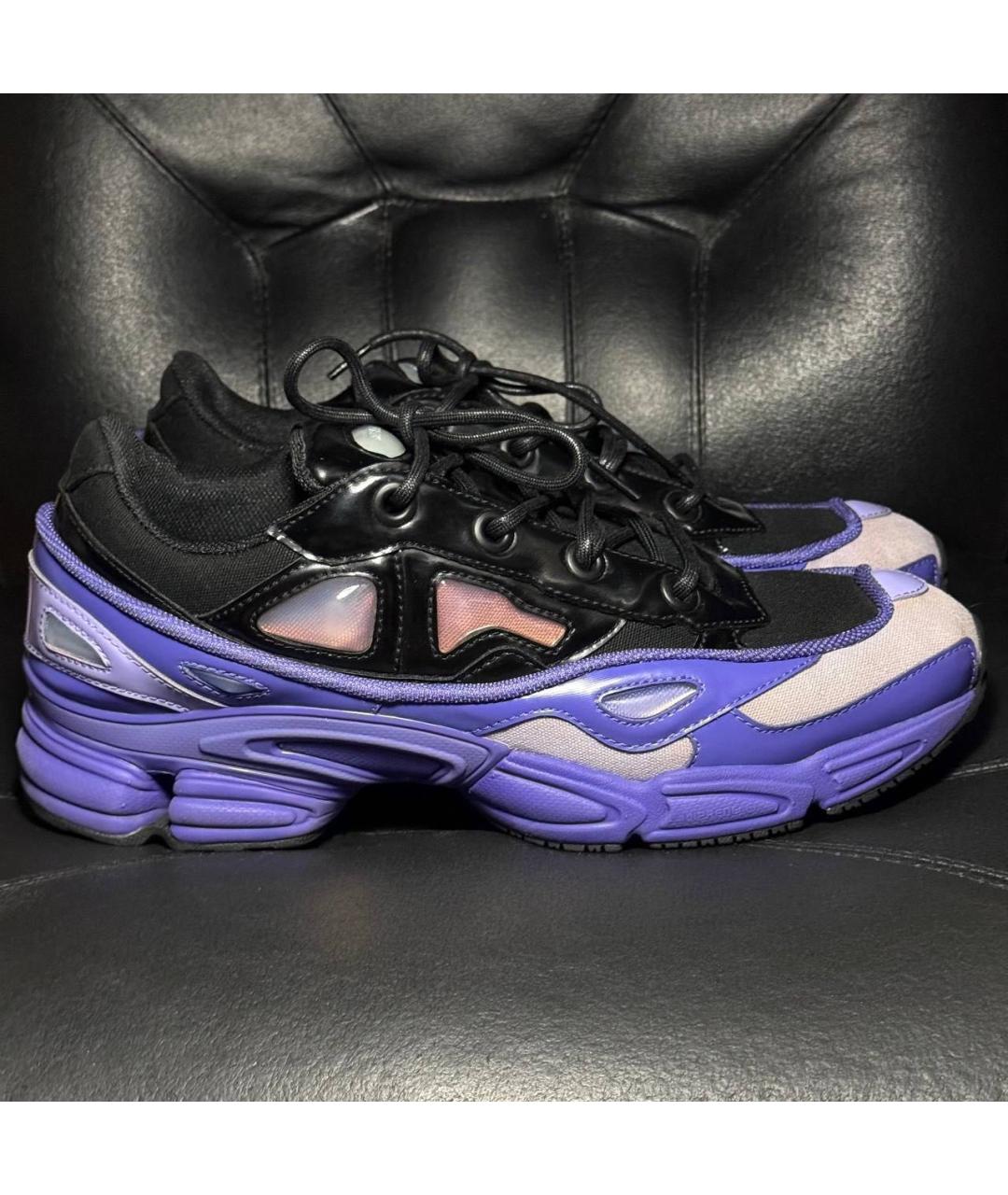 ADIDAS X RAF SIMONS Фиолетовые текстильные низкие кроссовки / кеды, фото 9