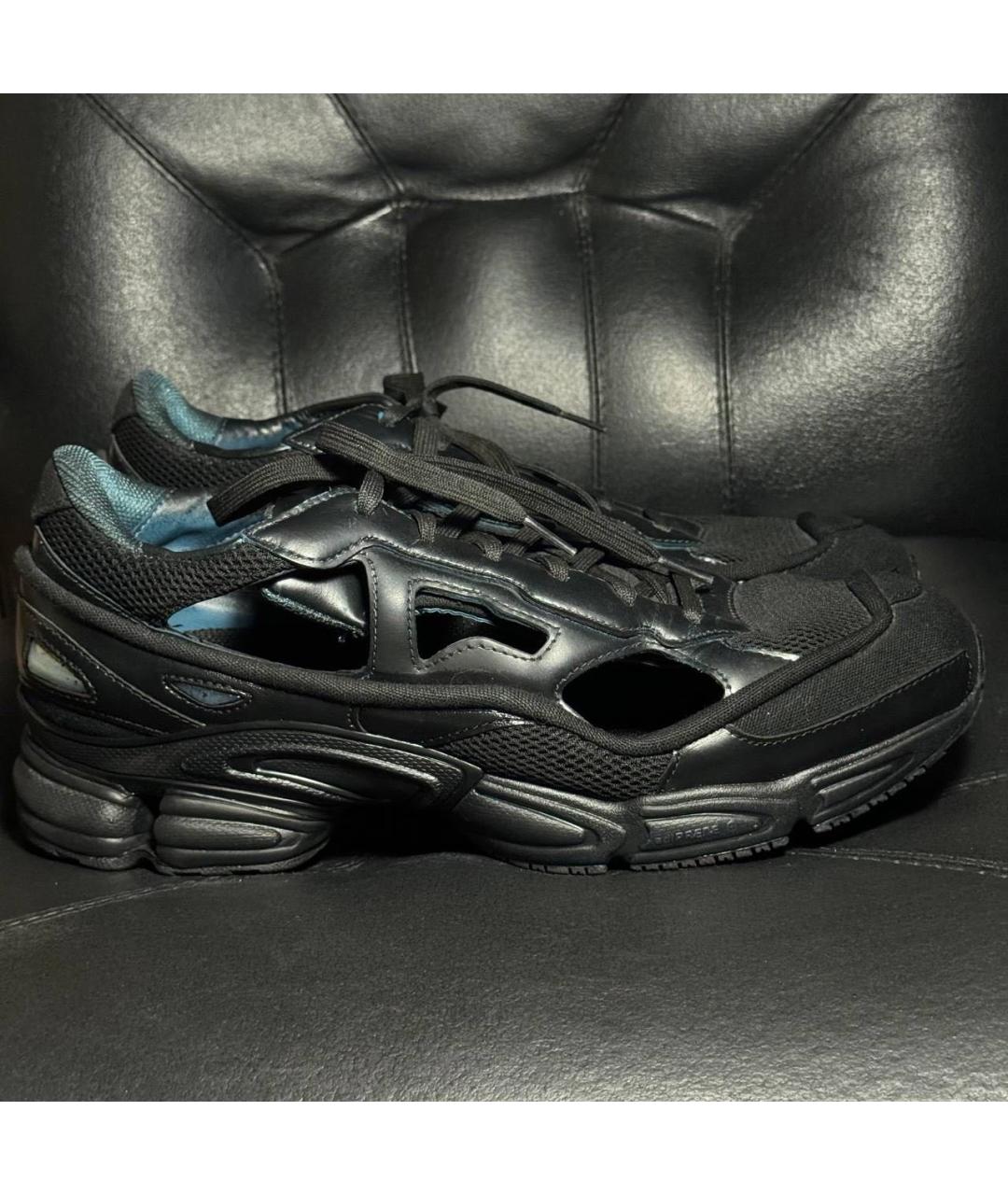 ADIDAS X RAF SIMONS Черные текстильные низкие кроссовки / кеды, фото 9