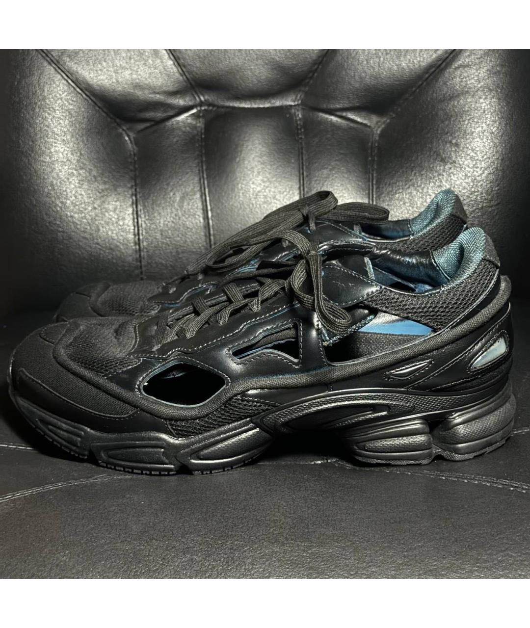 ADIDAS X RAF SIMONS Черные текстильные низкие кроссовки / кеды, фото 6