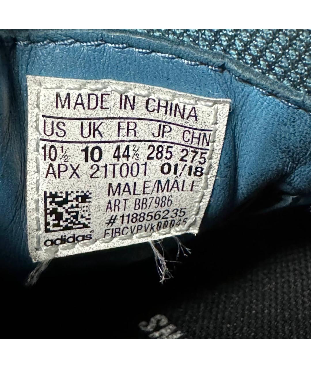 ADIDAS X RAF SIMONS Черные текстильные низкие кроссовки / кеды, фото 5