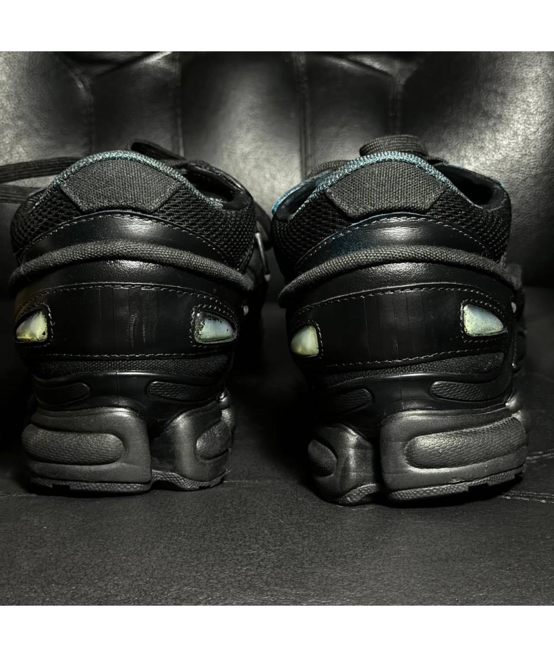 ADIDAS X RAF SIMONS Черные текстильные низкие кроссовки / кеды, фото 2