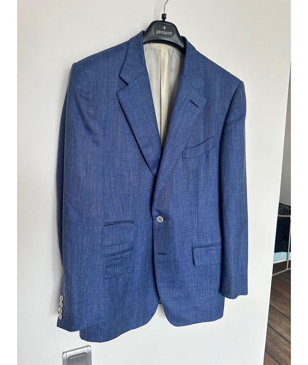 TOM FORD Синий шерстяной пиджак, фото 5