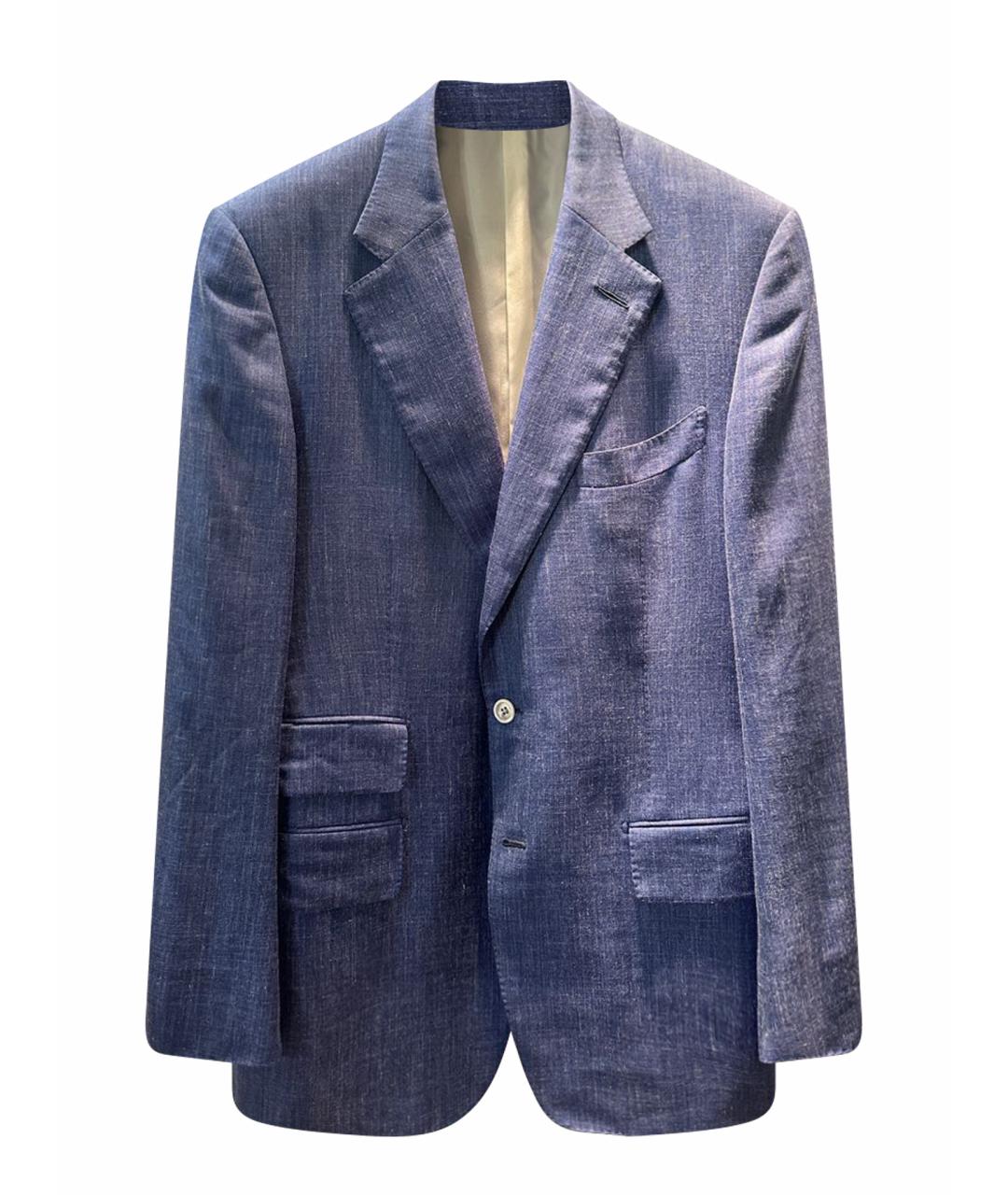 TOM FORD Синий шерстяной пиджак, фото 1