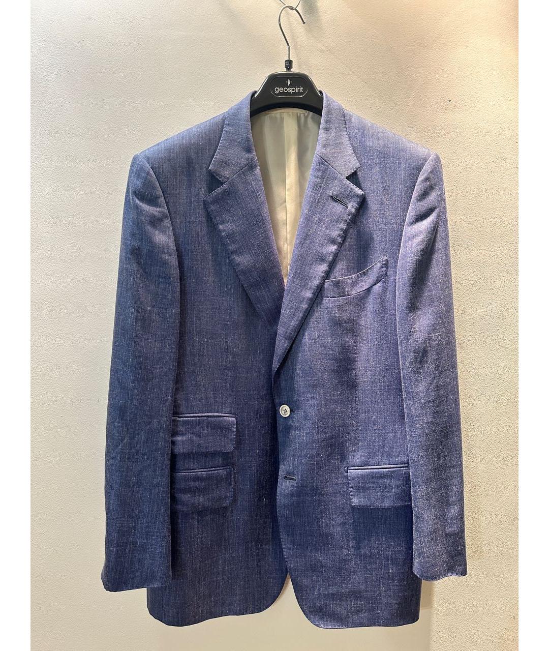 TOM FORD Синий шерстяной пиджак, фото 9