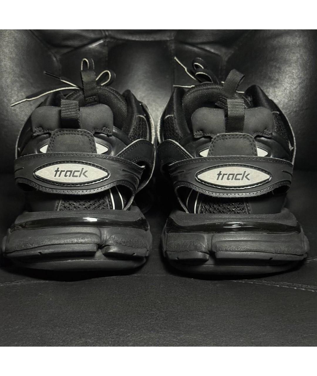 BALENCIAGA Черные текстильные низкие кроссовки / кеды, фото 2