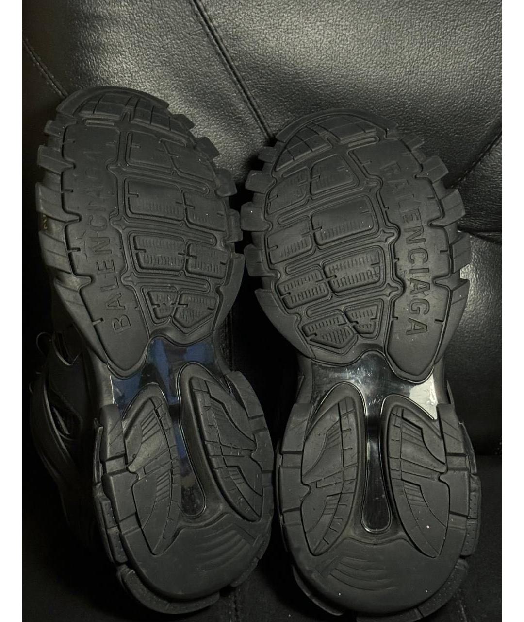 BALENCIAGA Черные текстильные низкие кроссовки / кеды, фото 8