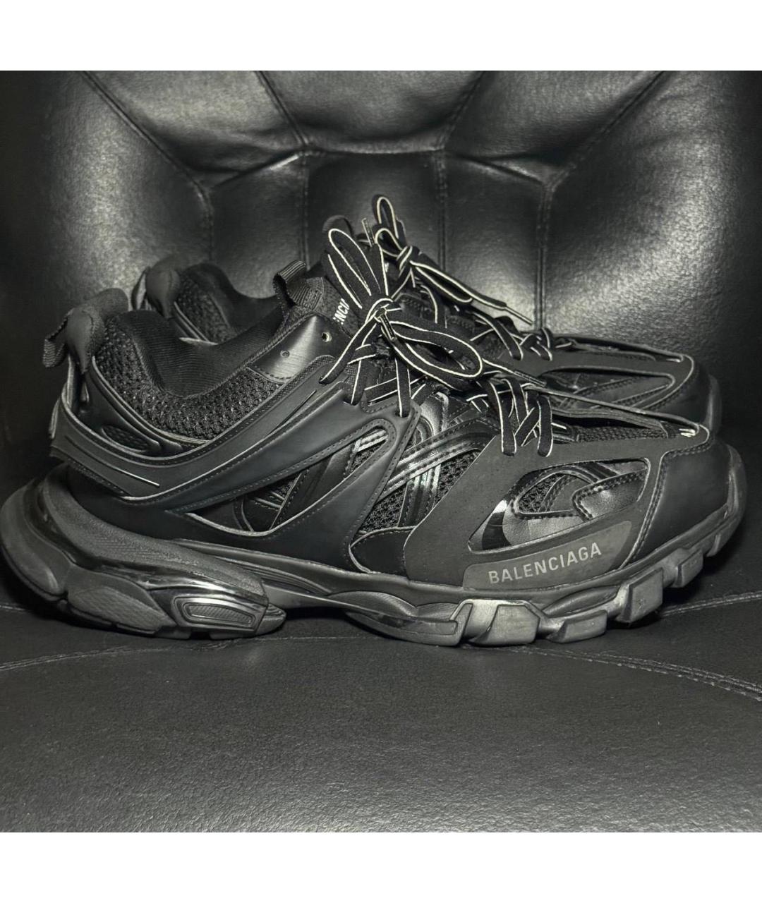 BALENCIAGA Черные текстильные низкие кроссовки / кеды, фото 9