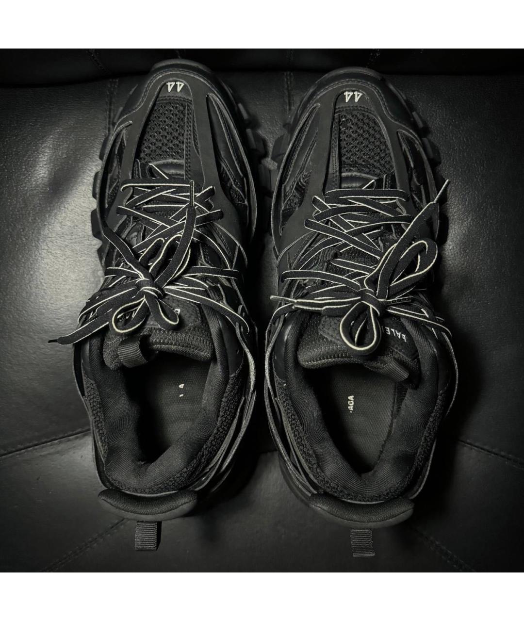 BALENCIAGA Черные текстильные низкие кроссовки / кеды, фото 6